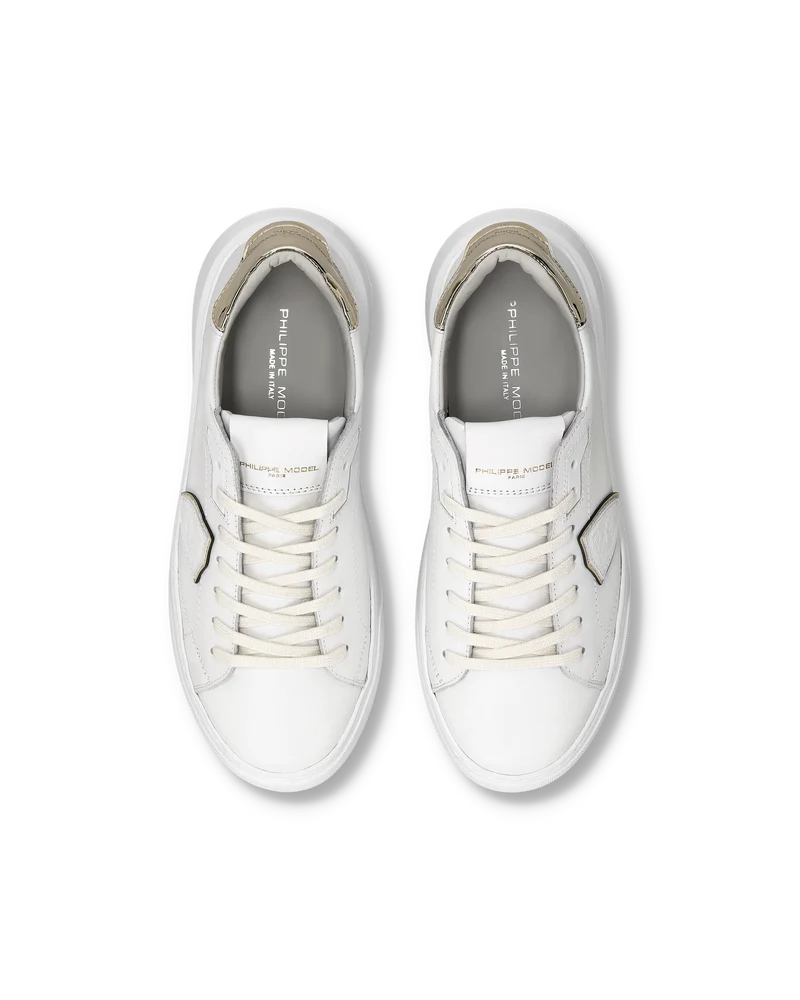 Sneakers Temple Women, White Gold