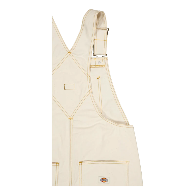 Dickies Bib Long Overall Dress Whitecap Gray
