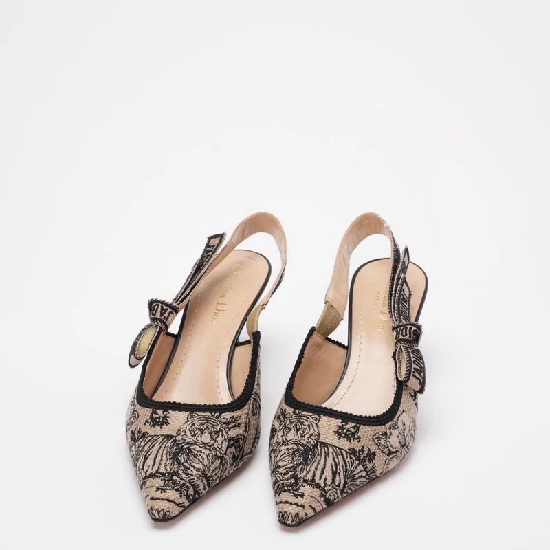 Christian Dior Toile De Jouy J'Adior Pumps 38 Haselnussschwarz