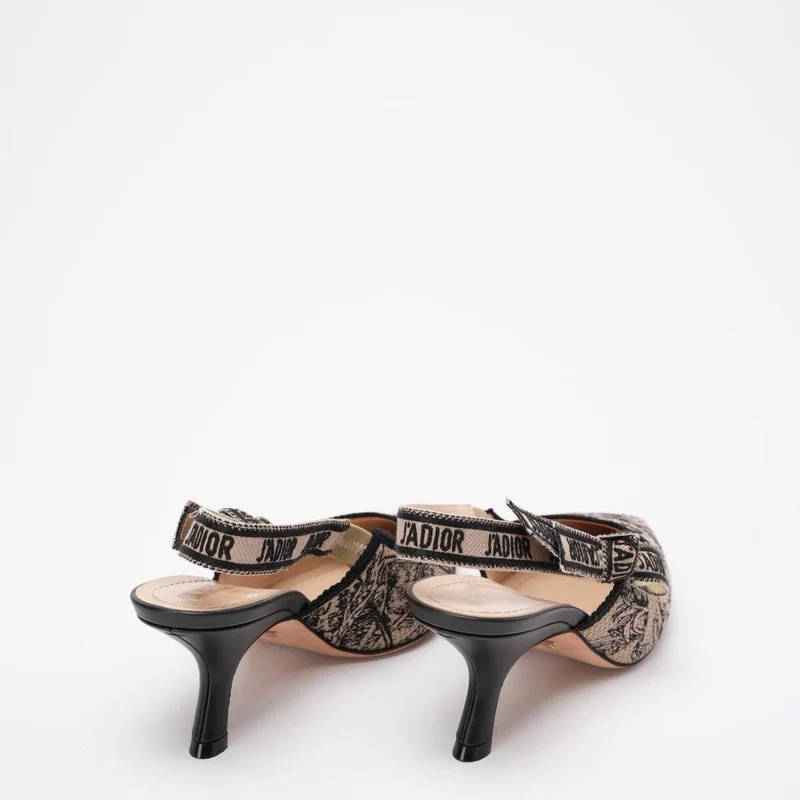 Christian Dior Toile De Jouy J'Adior Pumps 38 Haselnussschwarz