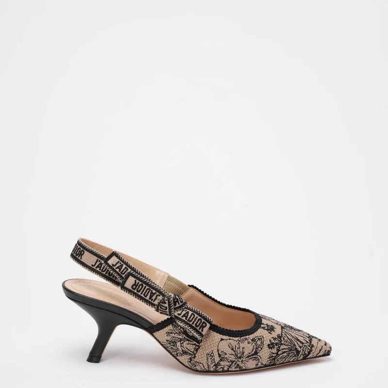 Christian Dior Toile De Jouy J'Adior Pumps 38 Haselnussschwarz