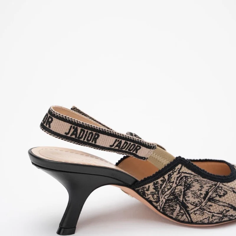 Christian Dior Toile De Jouy J'Adior Pumps 38 Haselnussschwarz
