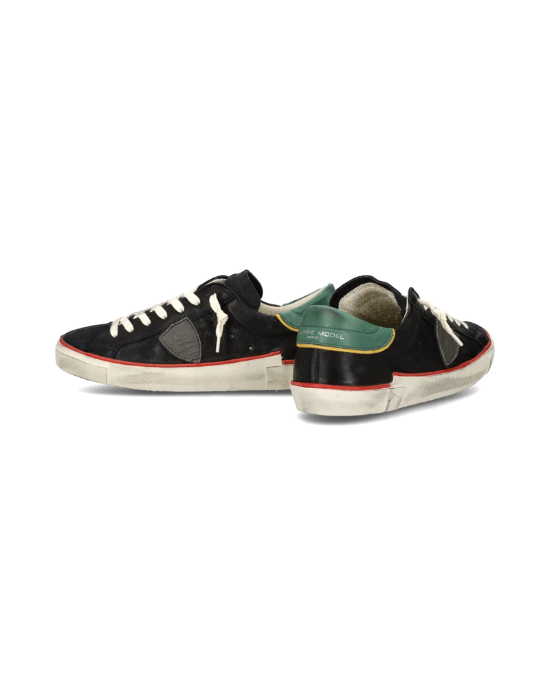 Sneakers Prsx Tennis Men, Black Bottle Green