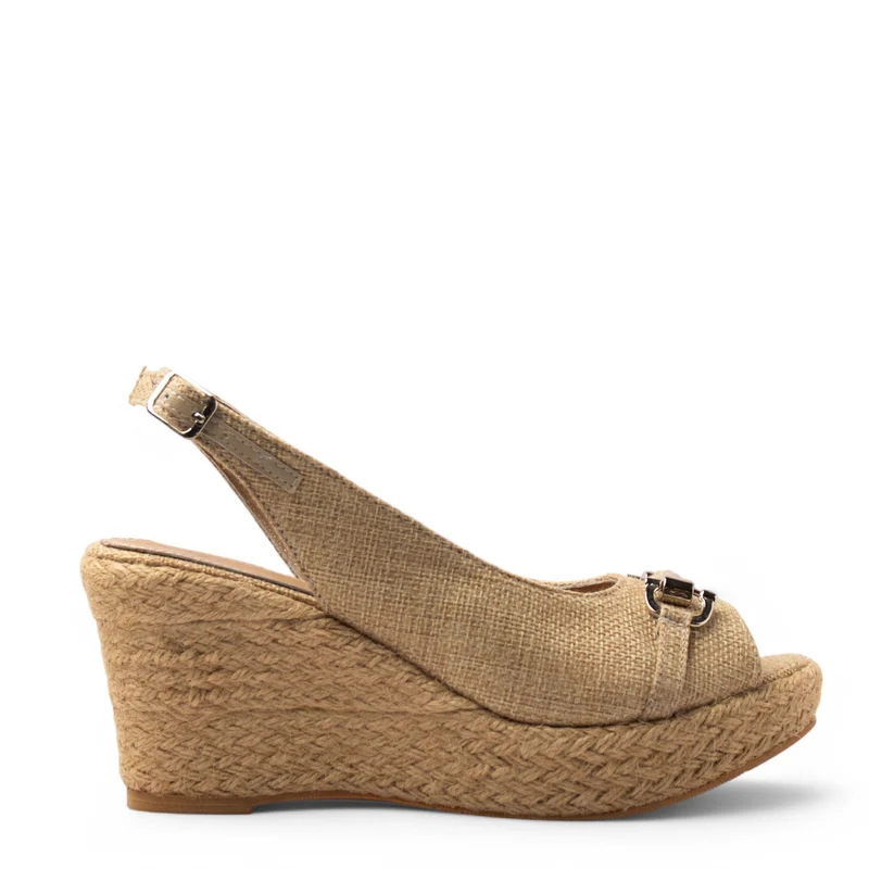Women Beige Khesh Sandal #3813