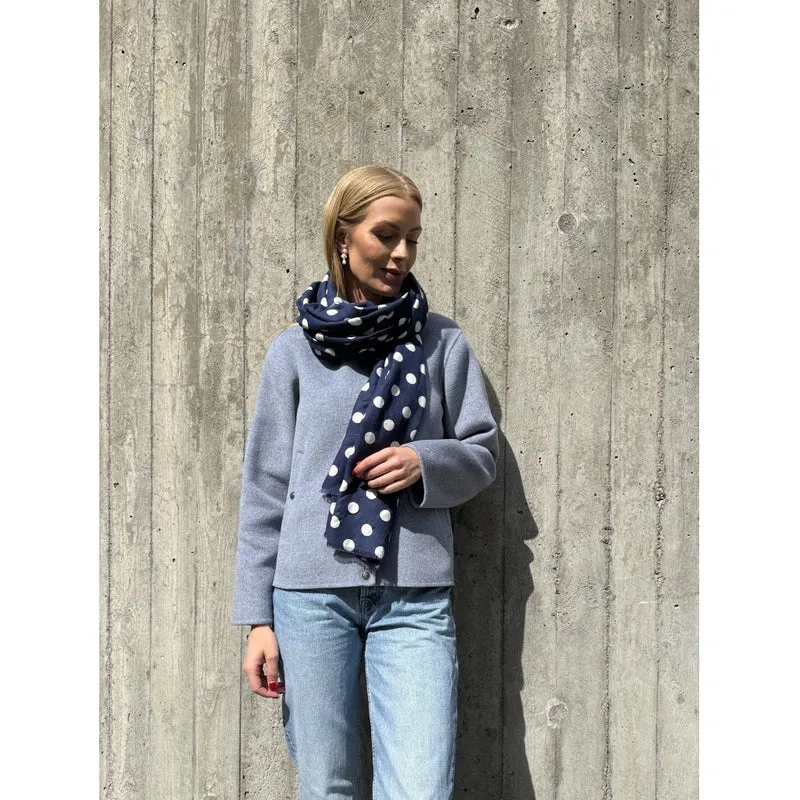 Nina - Dunkelblau gepunktet