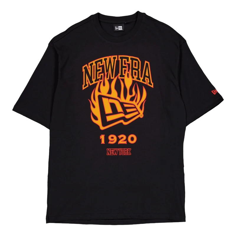 Ne Flag Flame Os Tee Newera Blkfdr