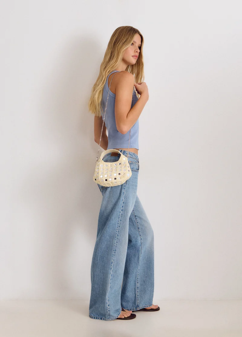 Small beads and mirror bag