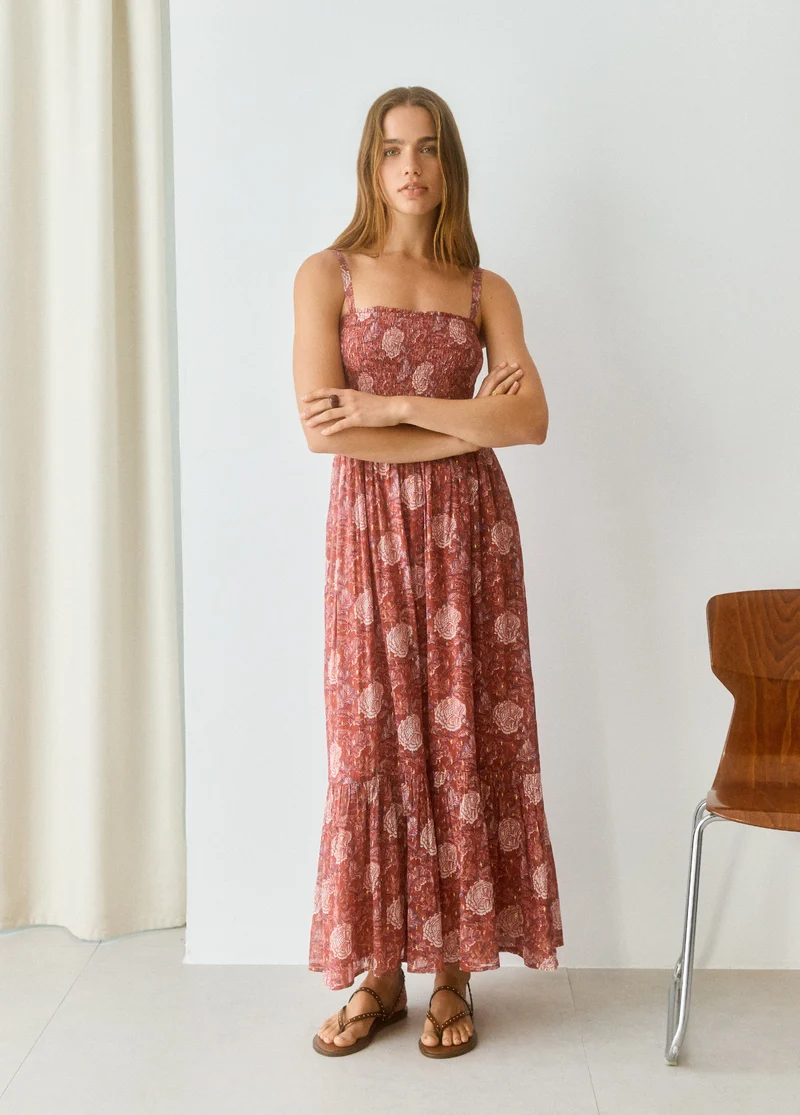 Floral strap dress