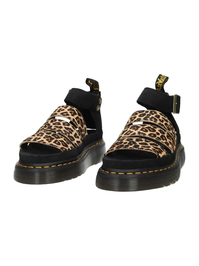 Clarissa Ii Quad Light Tan+Black Mini Leopard Spot Hair On+Eh Suede