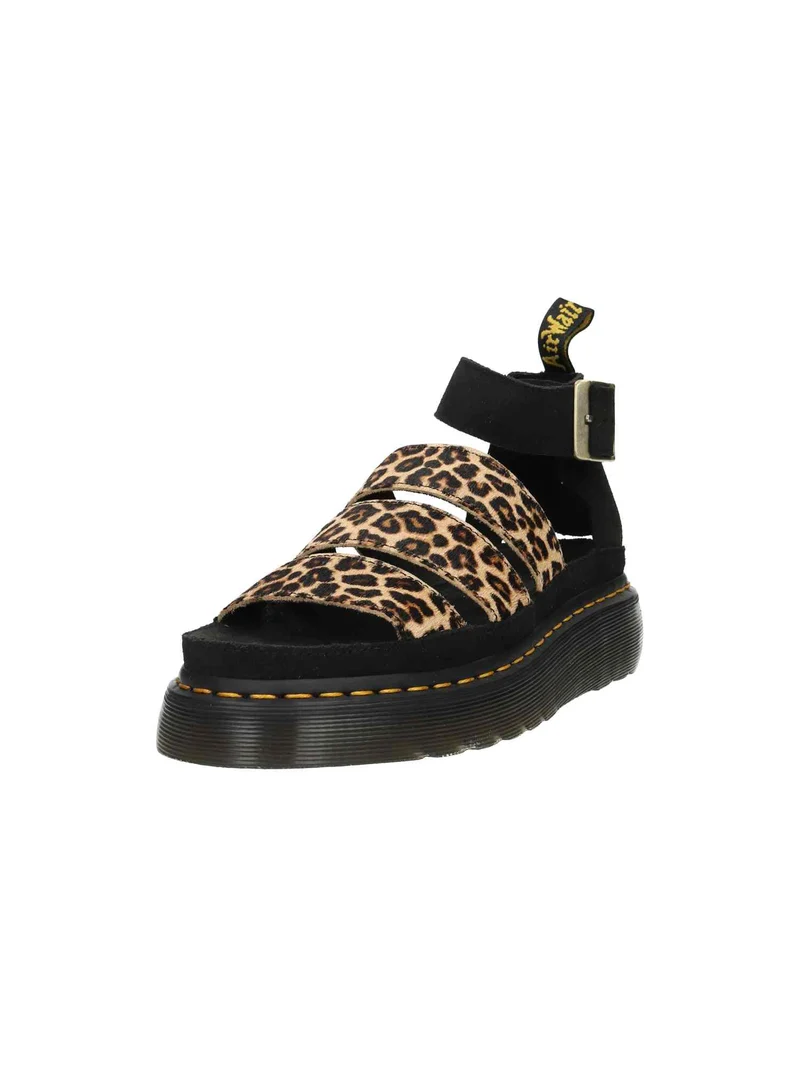 Clarissa Ii Quad Light Tan+Black Mini Leopard Spot Hair On+Eh Suede