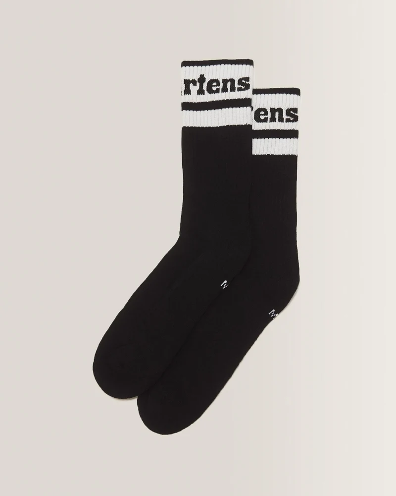 DR.MARTENS Socken Athletic Logo Black+White Organic Cotton Blend