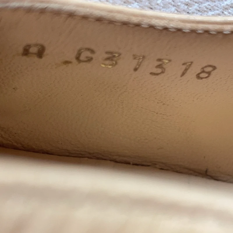 Chanel Slingback-Pumps mit Kappe, schwarz/beige, Größe 38C