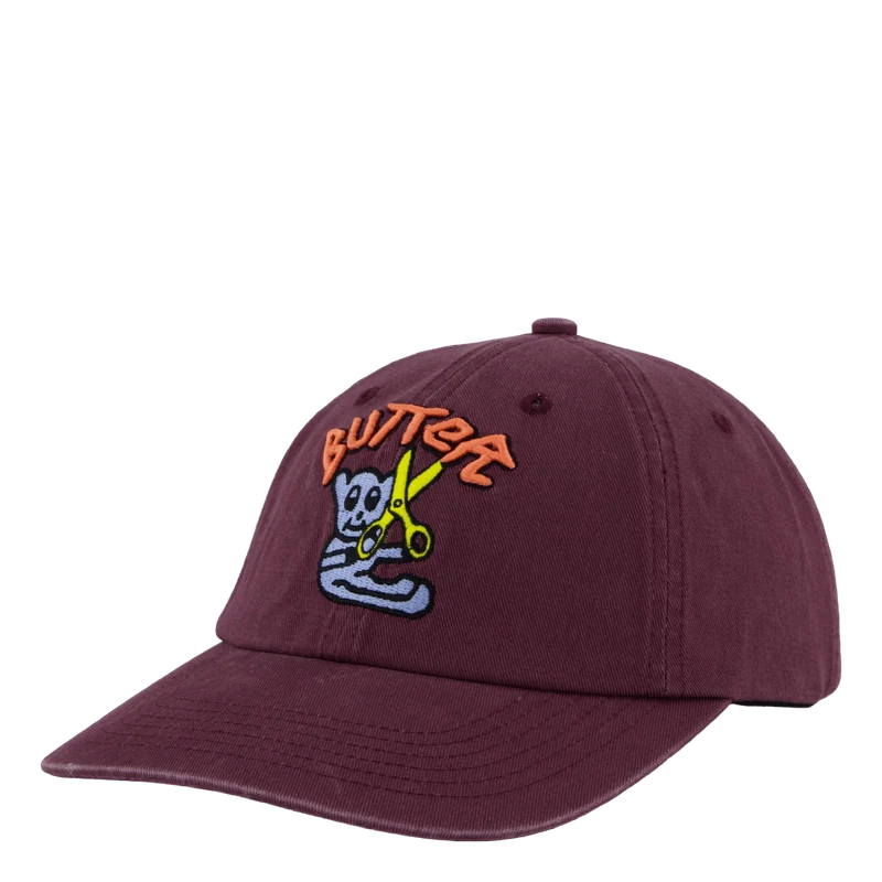 Bear 6 Panel Cap Wine