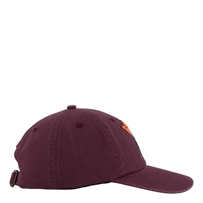 Bear 6 Panel Cap Wine