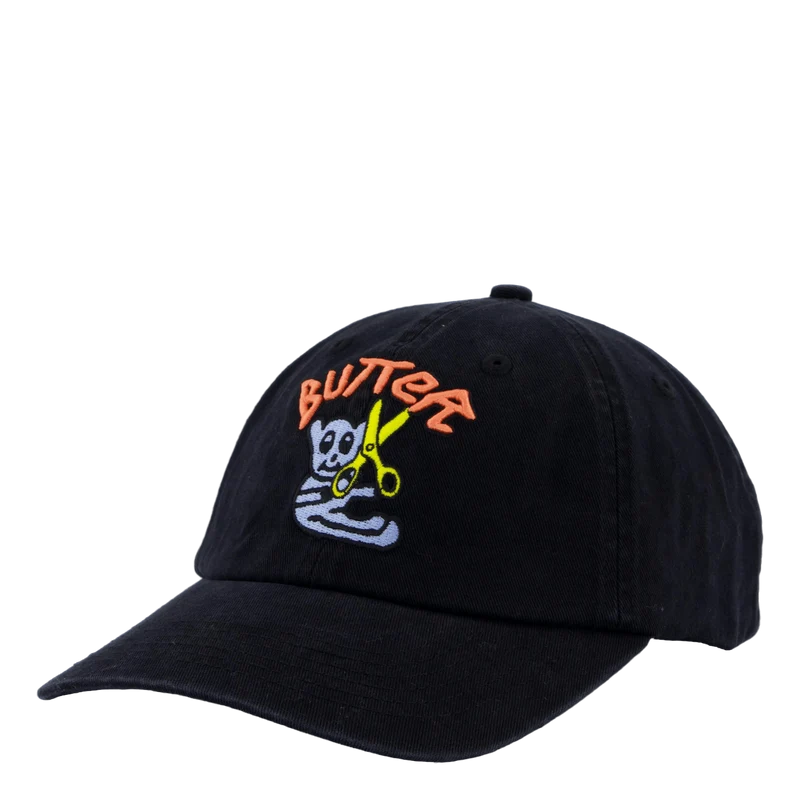 Bear 6 Panel Cap Black