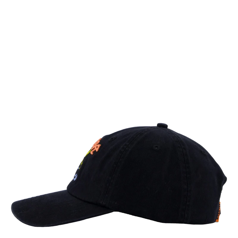 Bear 6 Panel Cap Black