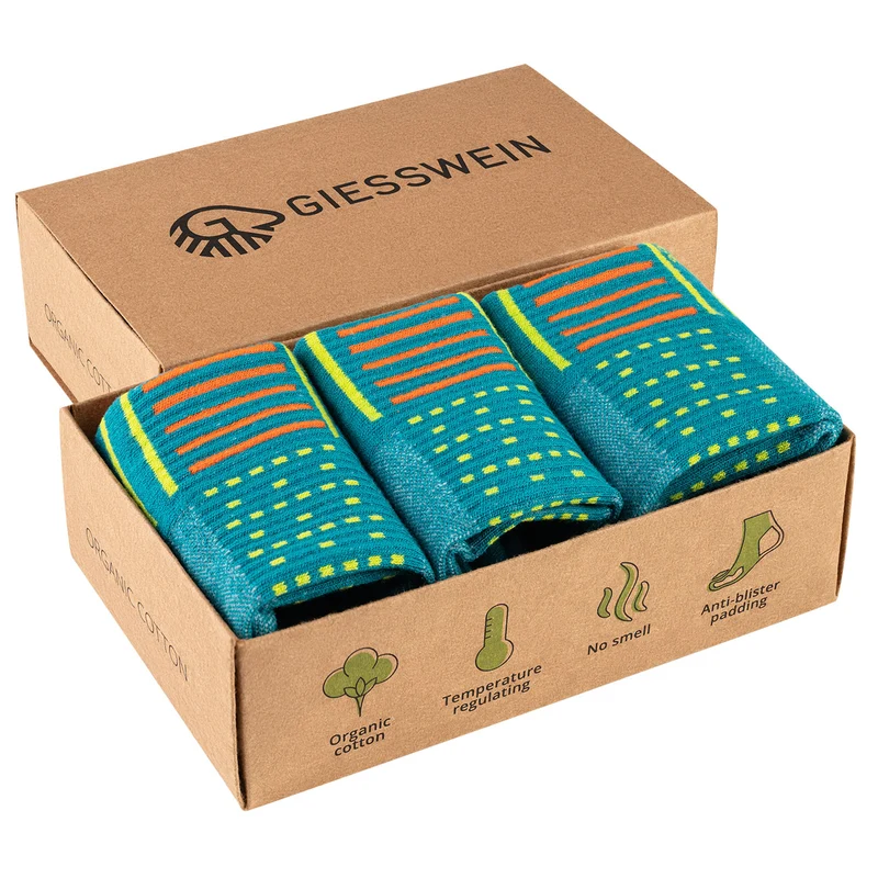 Laufsocken Bio-Baumwolle (3er-Pack)