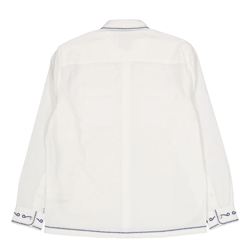 Haven Ls Shirt Ecru / Blue