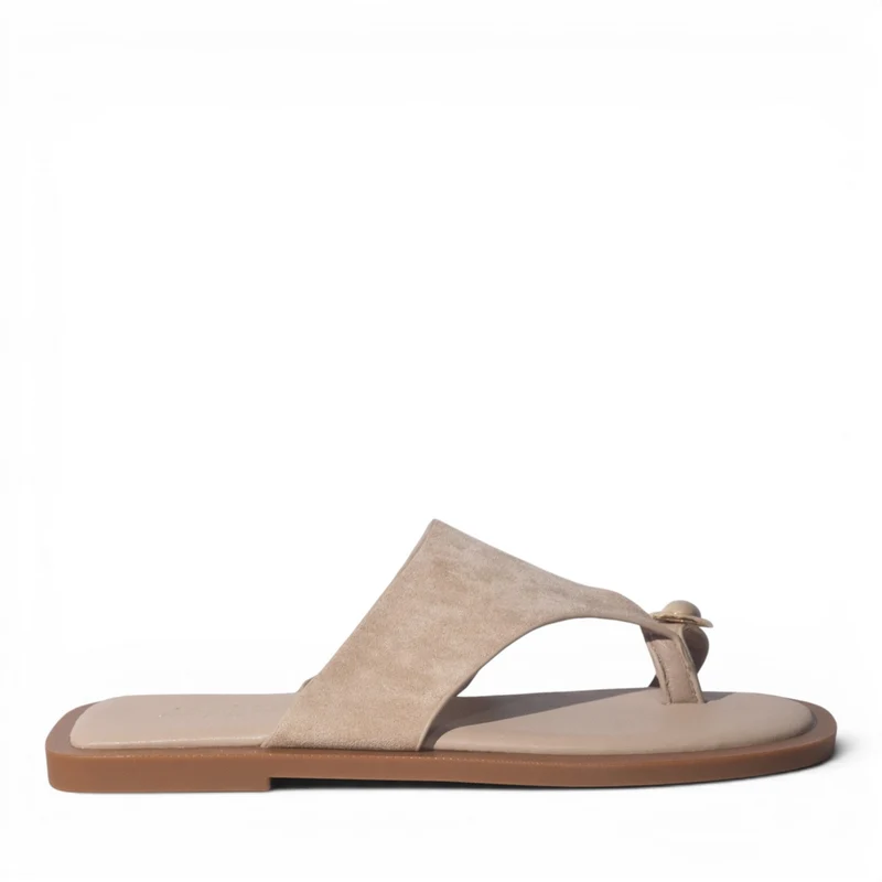 Europeon Union Women Beige Chamois Slipper #5019