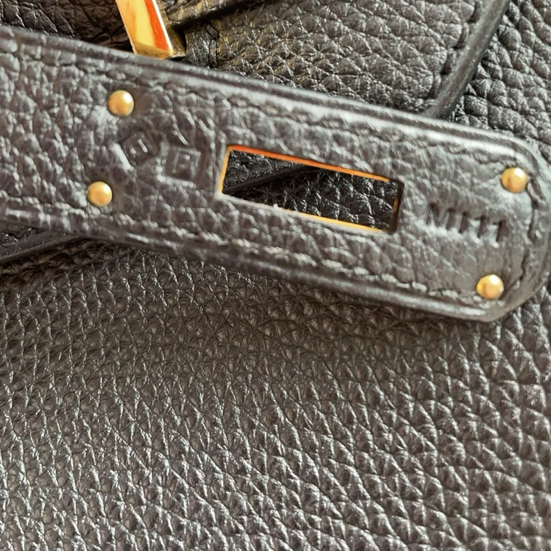 Hermes Black Birkin 35 Togo Leder 2012