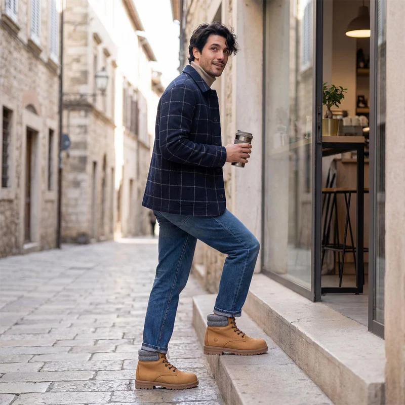 Merino Leather Boot Men