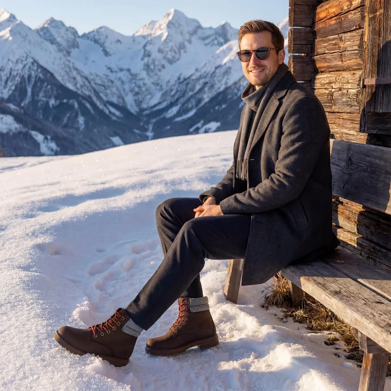 Merino Leather Boot Men