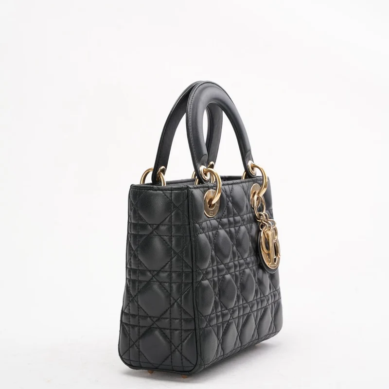 Dior Lady Dior Kleine Tasche Schwarz Cannage 2019
