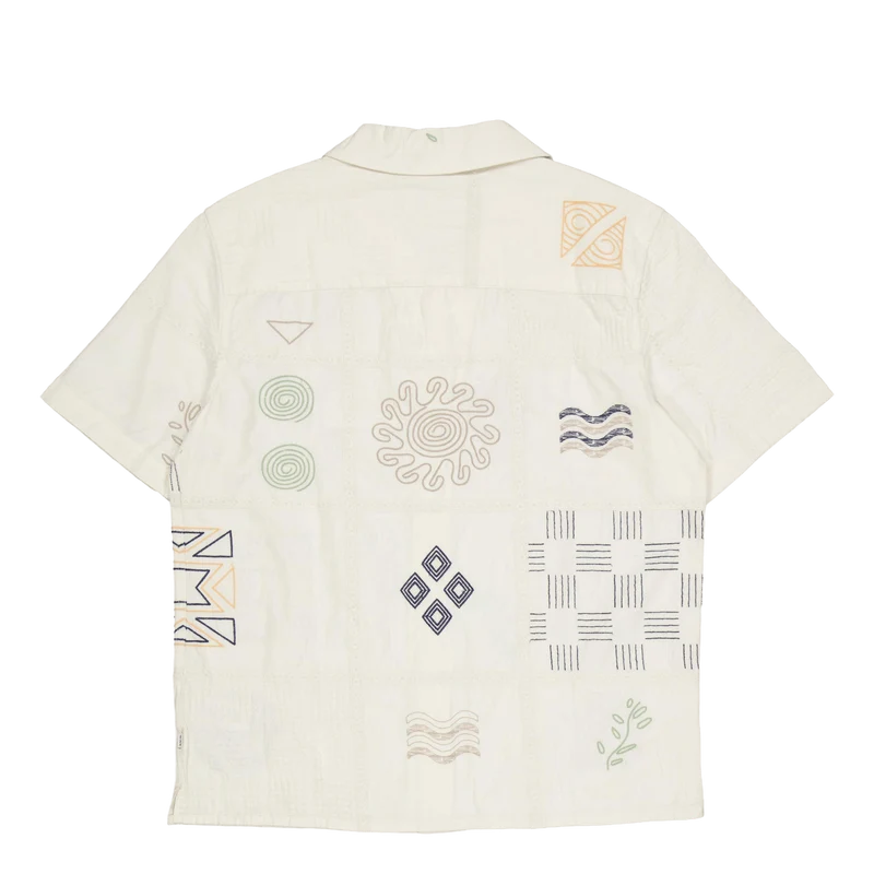 Didcot Ss Shirt Ecru / Multi
