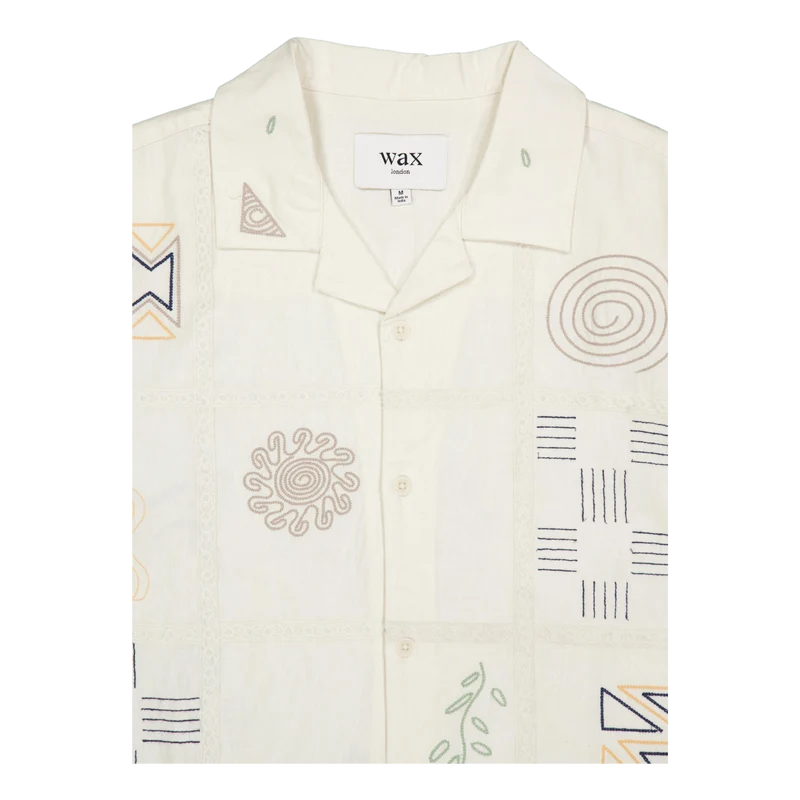 Didcot Ss Shirt Ecru / Multi