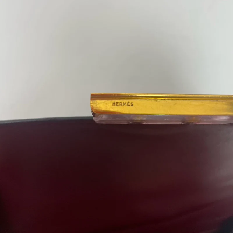 Hermes Vintage Constance 24 Burgunder Box 1980er Jahre