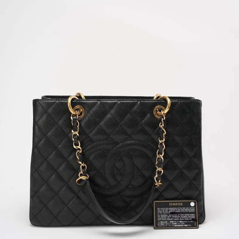 Chanel Schwarze Grand Shopping Tote (GST) 2014-2015