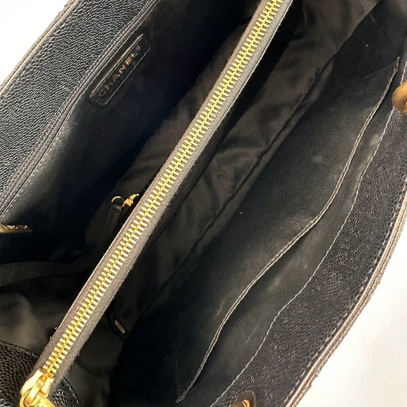 Chanel Schwarze Grand Shopping Tote (GST) 2014-2015