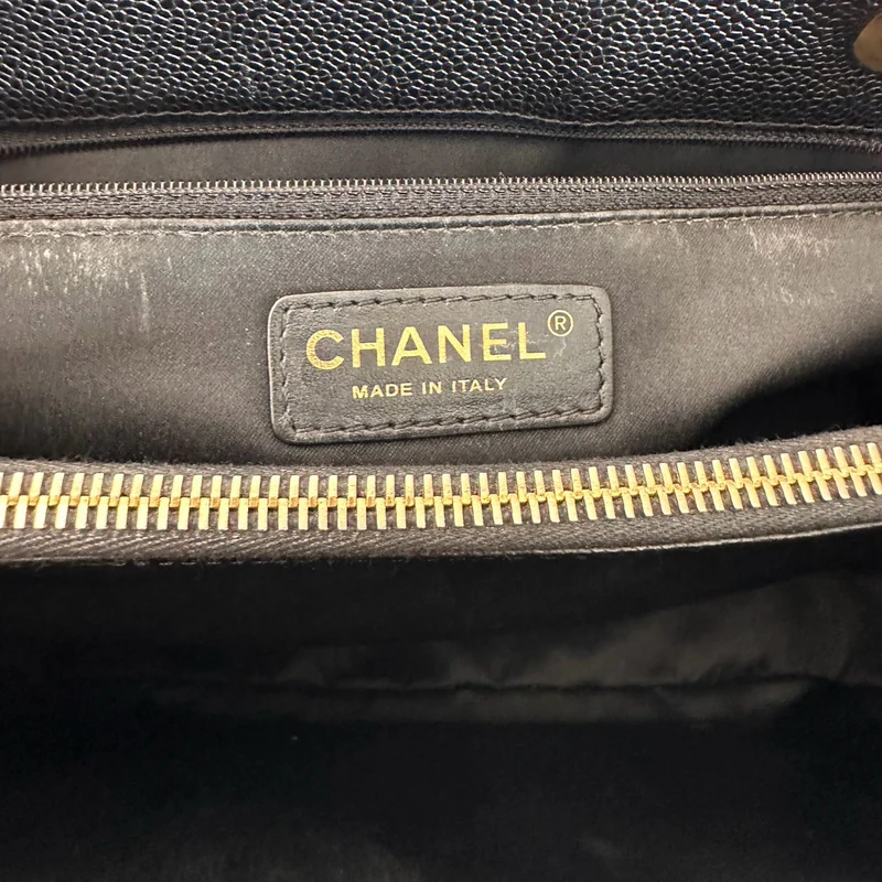 Chanel Schwarze Grand Shopping Tote (GST) 2014-2015