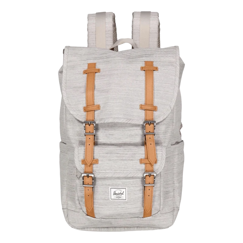 Herschel Little America Mid Ba Light Grey Crosshatch