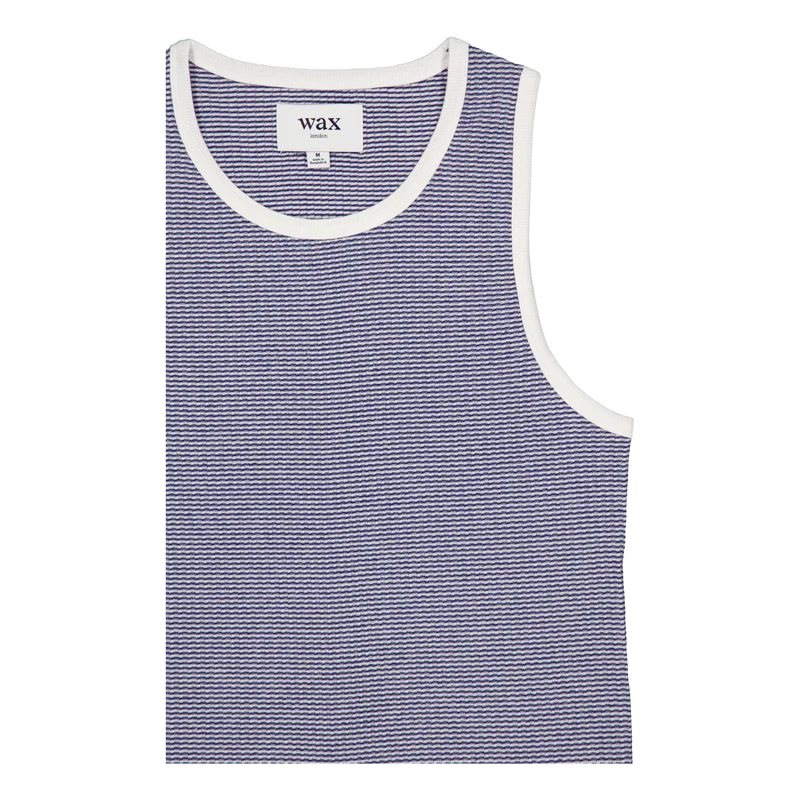 Montague Vest Blue / Ecru