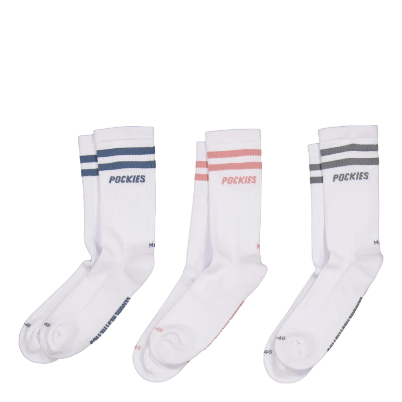 3-pack Striped L.a. Socks Mixed Colors