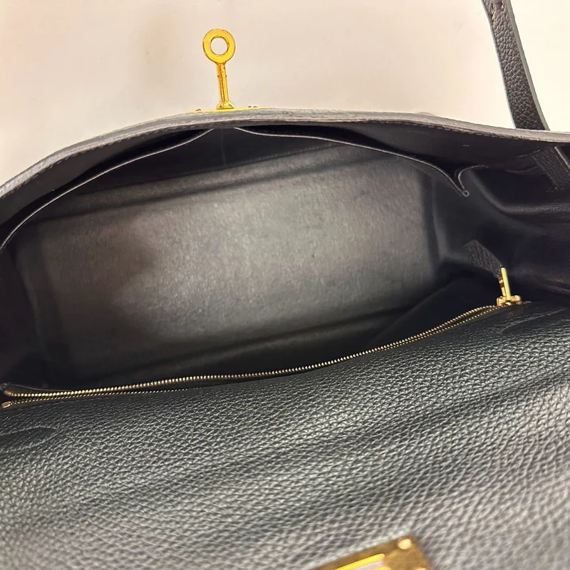 Hermes Black Kelly 32 Retourne Togo Leder 2011