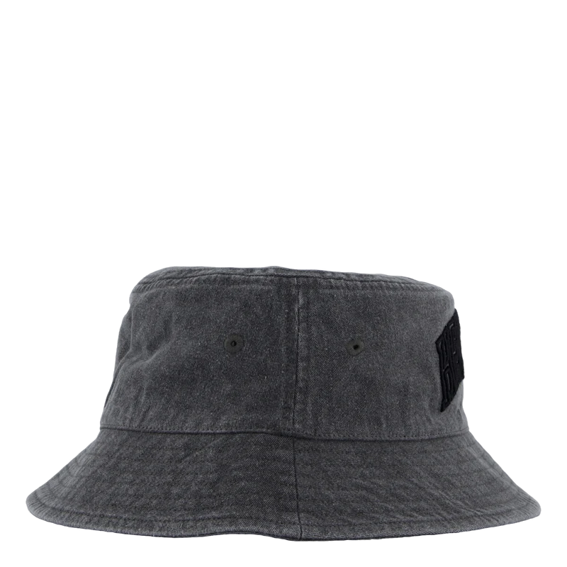 Norman Faculty Bucket Hat Black Stone Wash