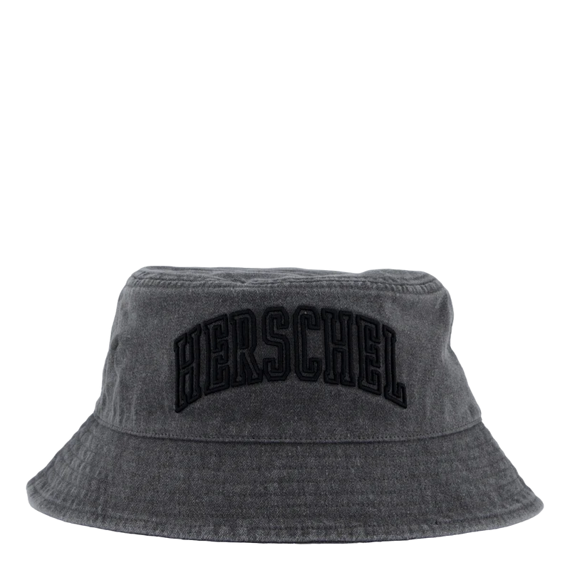 Norman Faculty Bucket Hat Black Stone Wash