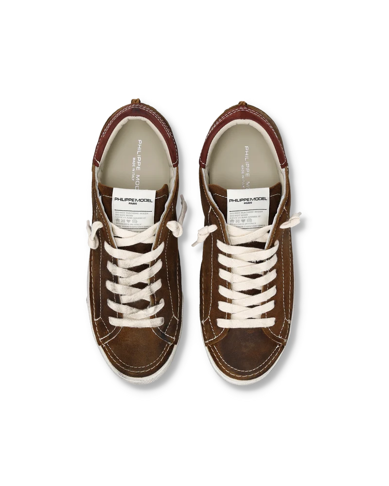 Sneakers Prsx Tennis Men, Brown Burgundy