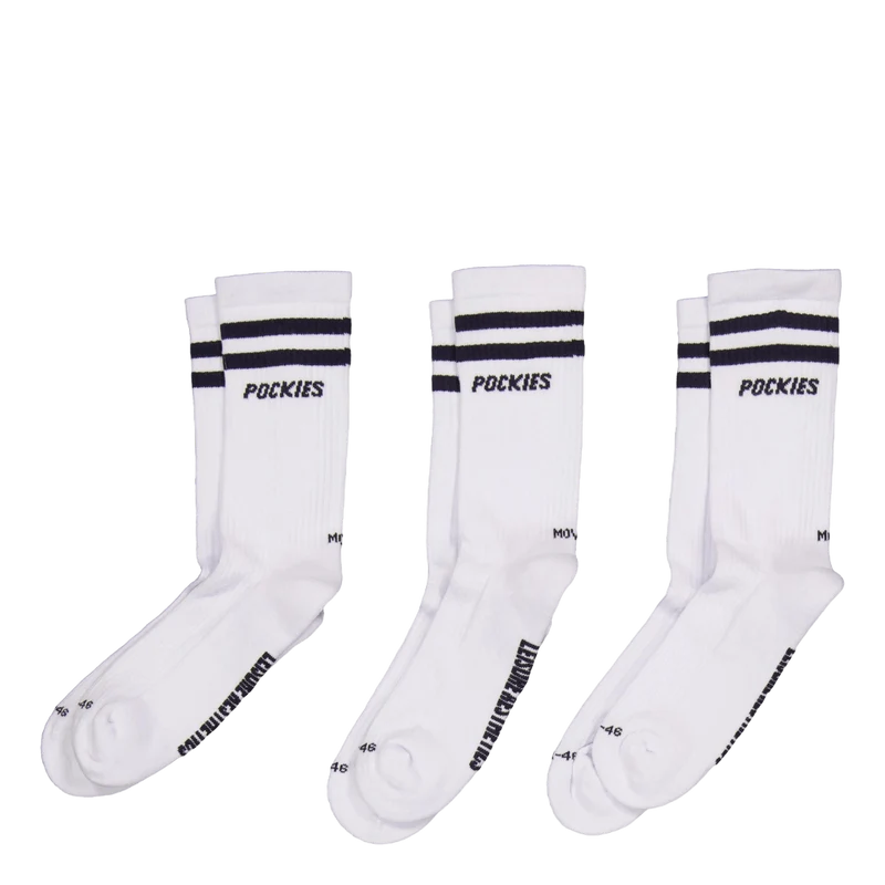 3-pack Navy Striped L.a. Socks Navy