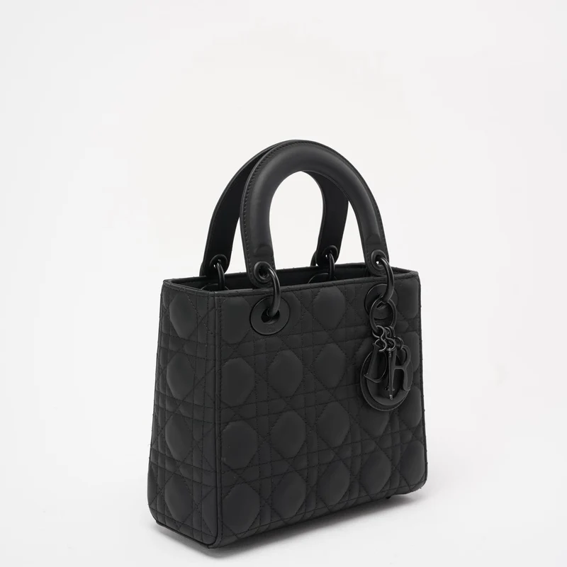 Christian Dior Cannage Klein Mein ABC Dior Lady Dior Schwarz