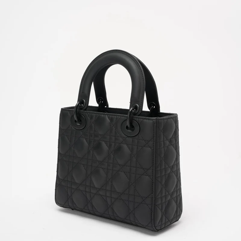 Christian Dior Cannage Klein Mein ABC Dior Lady Dior Schwarz
