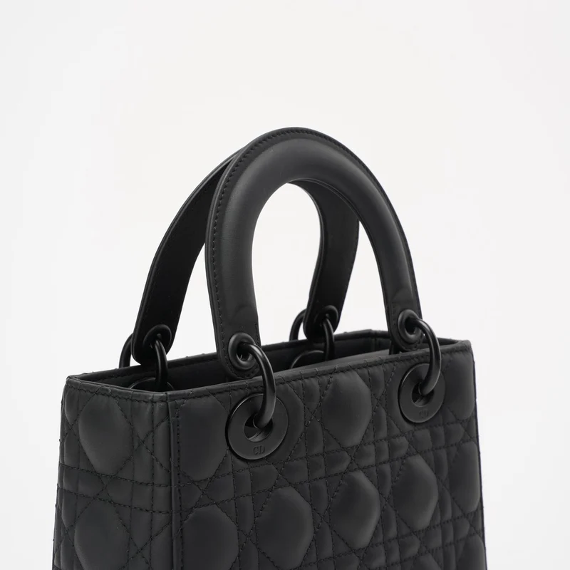 Christian Dior Cannage Klein Mein ABC Dior Lady Dior Schwarz