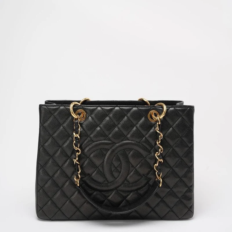 Chanel Schwarze Grand Shopping Tote (GST) 2012-2013