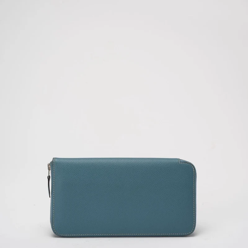 Hermes Lange Brieftasche Blue Jean Epsom Leder 2012
