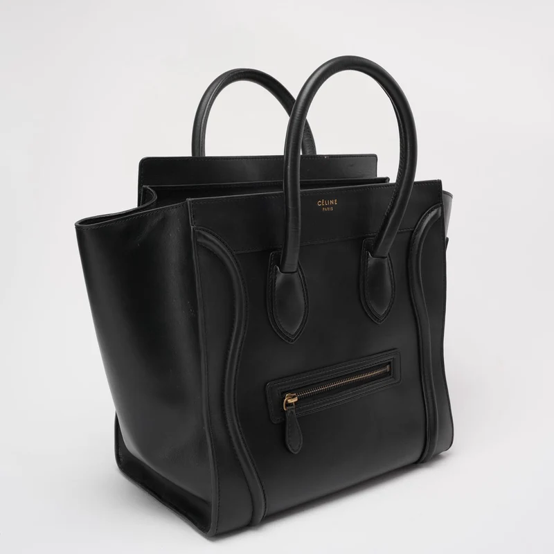 Celine Schwarzes Gepäck Mittlere Tragetasche 2012