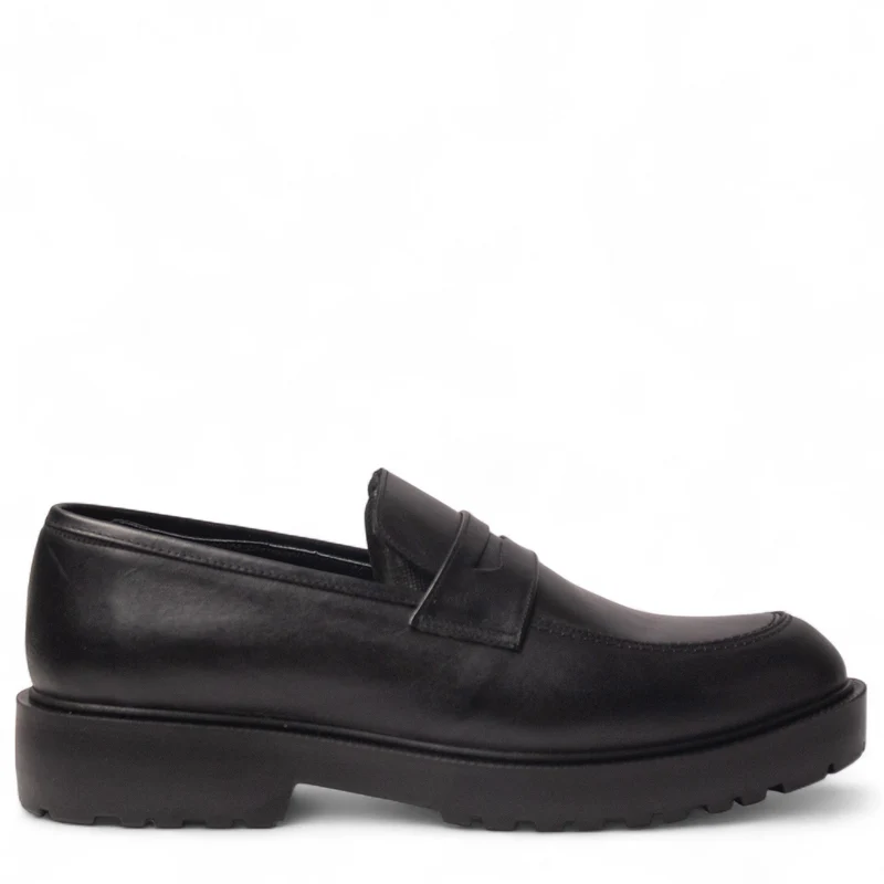 Men Black Leather Shoes #5007