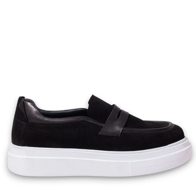 Men Black Chamois Espadrilles #5160