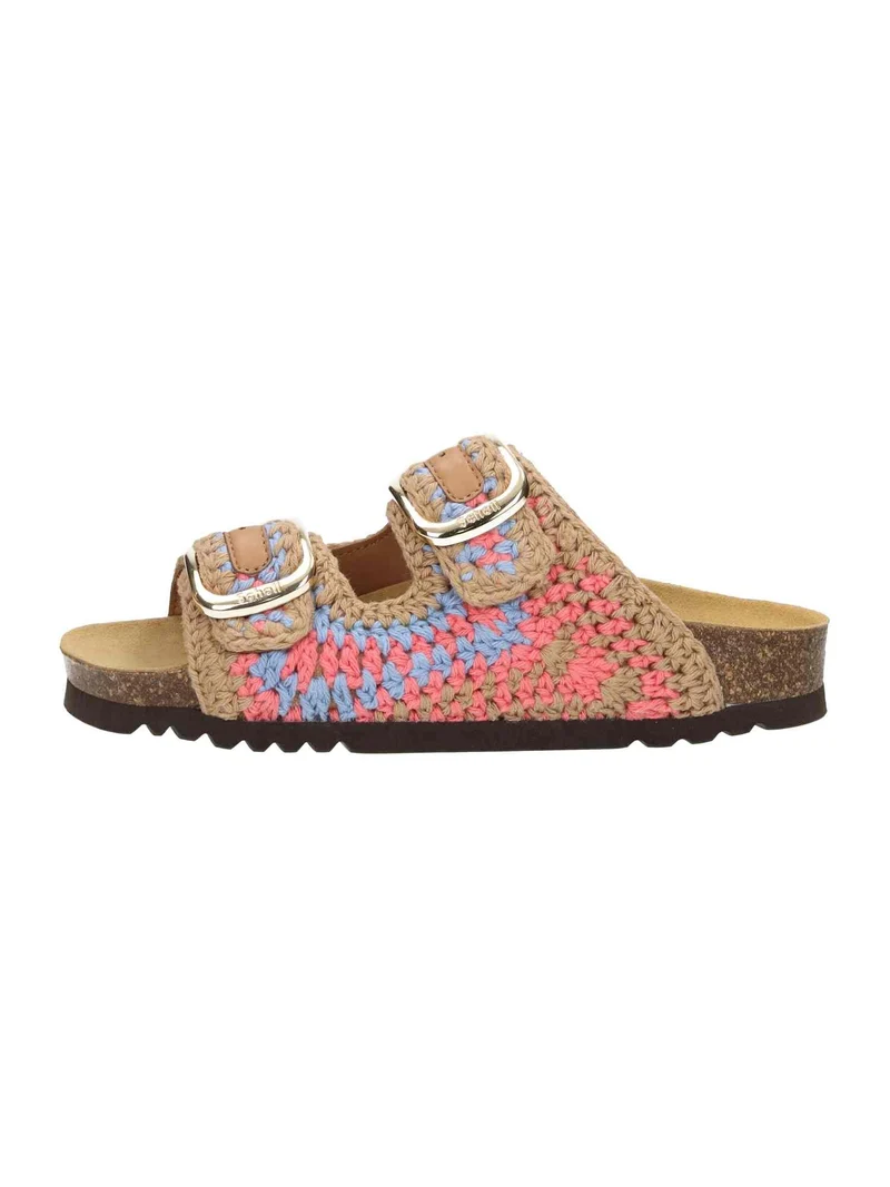 Noelle dark brown/purple/coral